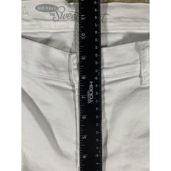 Old Navy The Sweetheart Capris Bright White Denim Jeans Women’s Size 10 #360 - Picture 10 of 11
